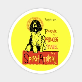 Cute English Springer Spaniel Gift Springer Spaniel Art Graphic Design Magnet